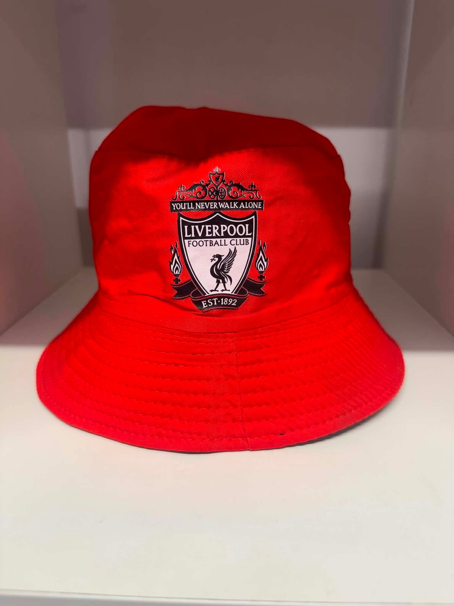 Liverpool FC red bucket hat LFC crest | Football hats Belfast NI
