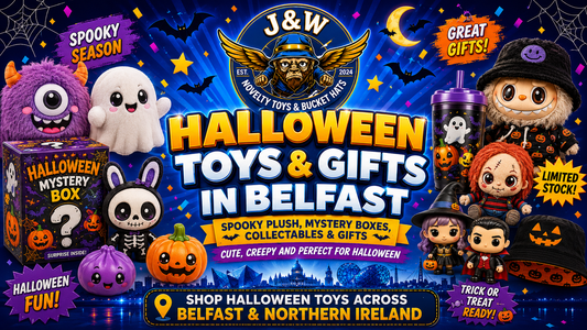 Halloween toys and gifts Belfast - spooky novelty toys and horror gifts from J&W Novelty Toys Northern Ireland