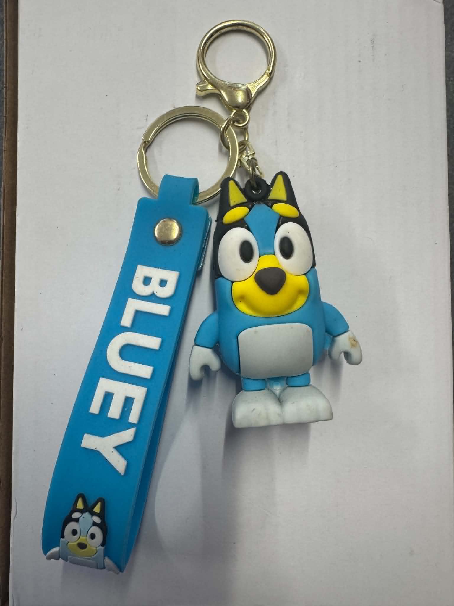 Novelty character keyring with wrist strap Bluey design | Keyrings Belfast NI