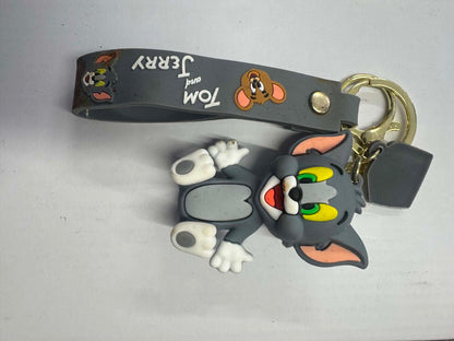 Tom and Jerry novelty character keyring with wrist strap | Keyrings Belfast NI