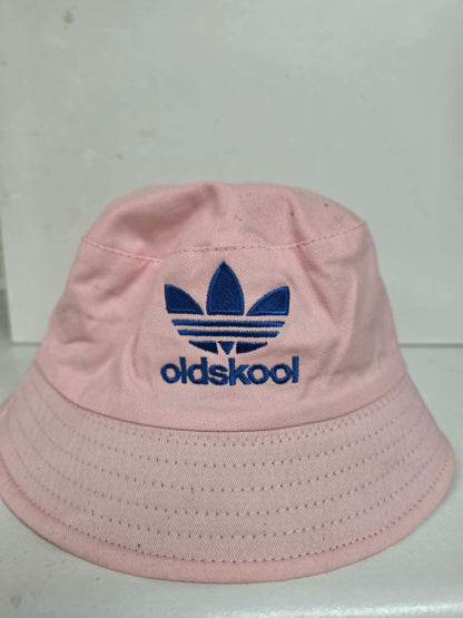 Oldskool Embroidered Bucket Hat light pink - bucket hats Belfast NI
