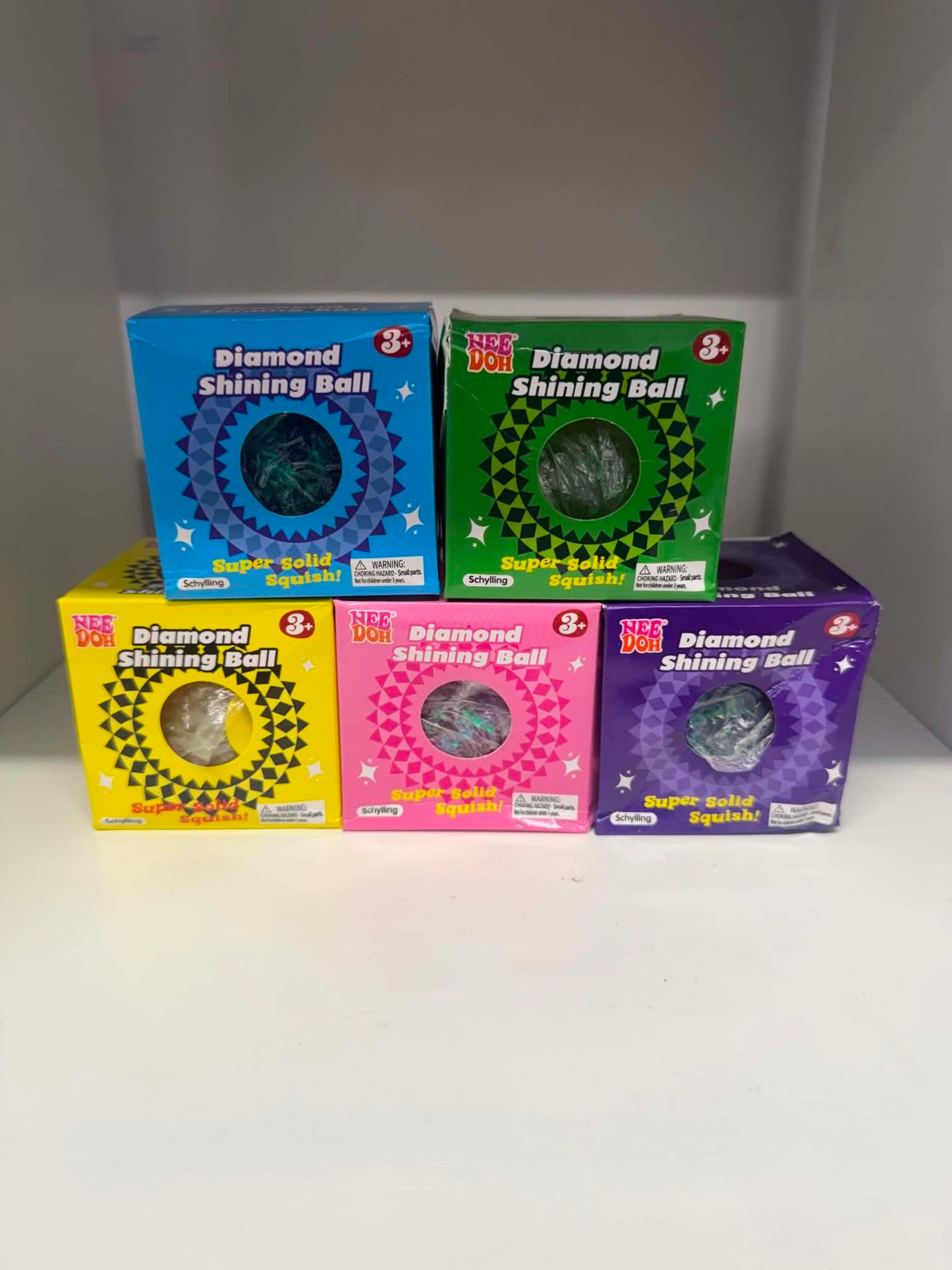 NeeDoh Diamond Shining Ball pink sparkly squishy | Sensory toys Belfast NI