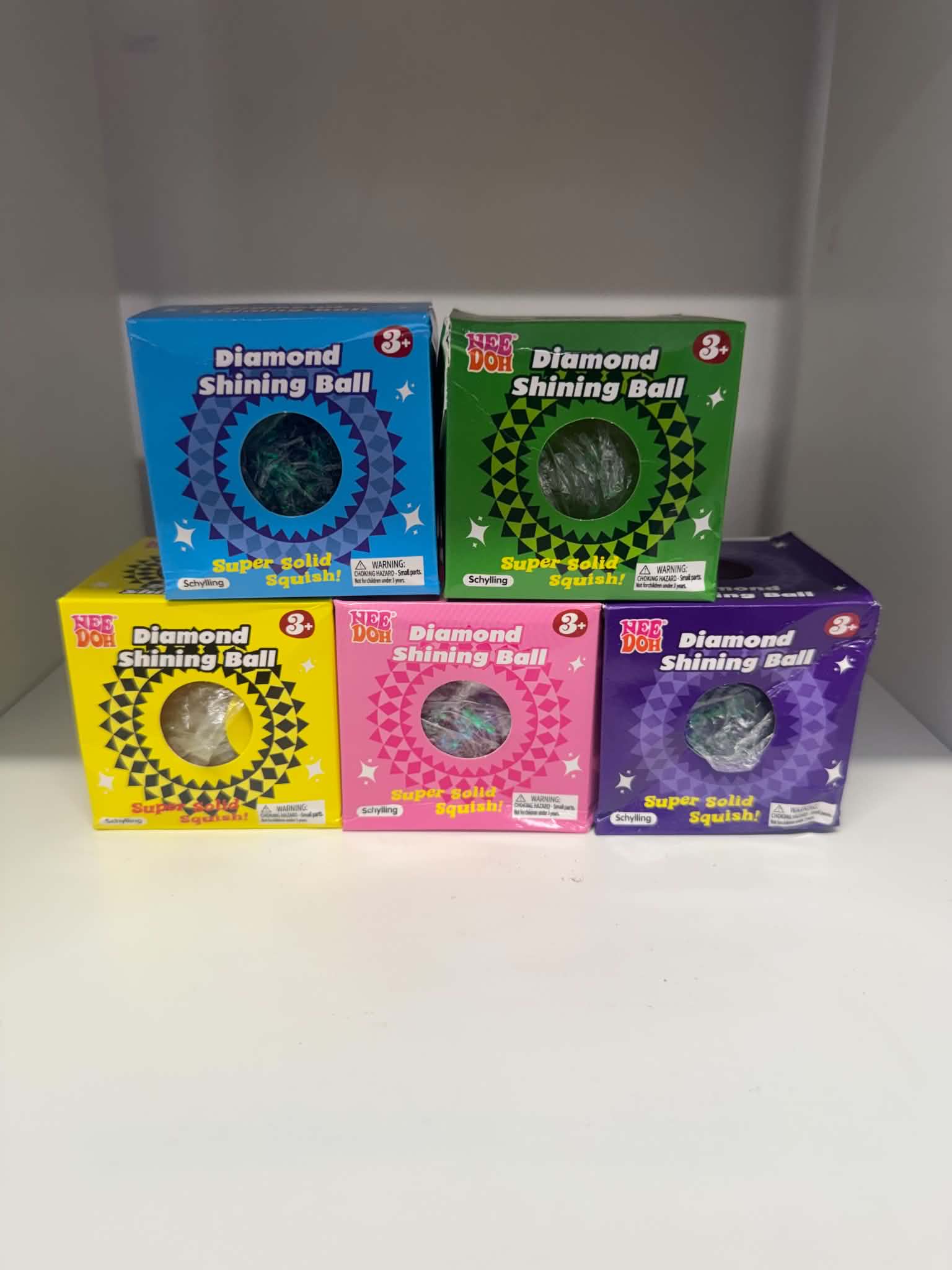 NeeDoh Diamond Shining Ball pink sparkly squishy | Sensory toys Belfast NI