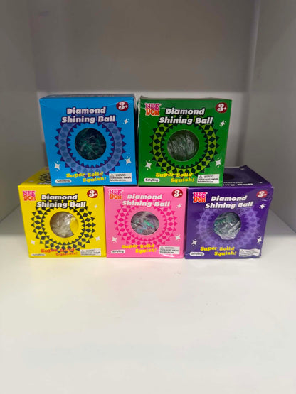 NeeDoh Diamond Shining Ball pink sparkly squishy | Sensory toys Belfast NI