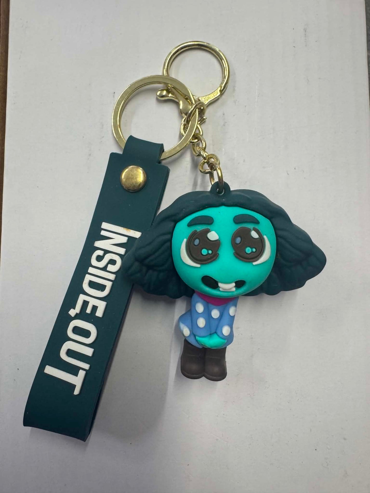 Inside Out character keyring with wrist strap | Novelty keyrings Belfast NI