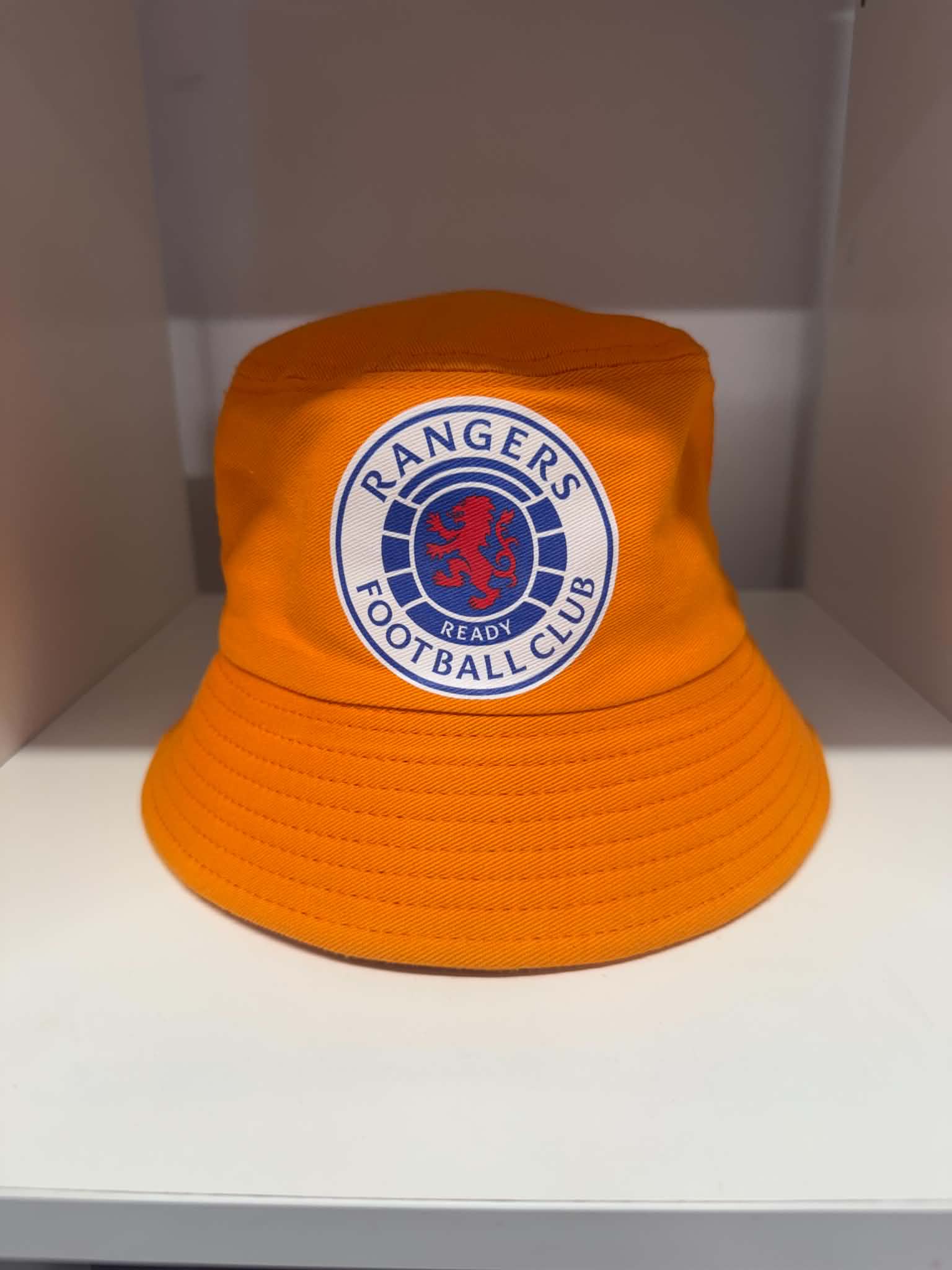 Rangers FC orange bucket hat with club crest | Football hats Belfast NI