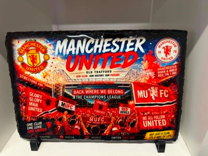 Large Printed Slate Plaque with Display Stand