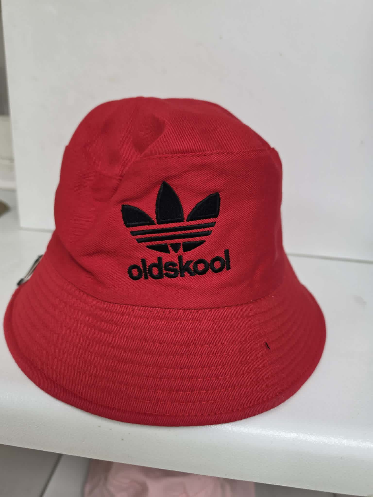 Oldskool Embroidered Bucket Hat red - bucket hats Northern Ireland