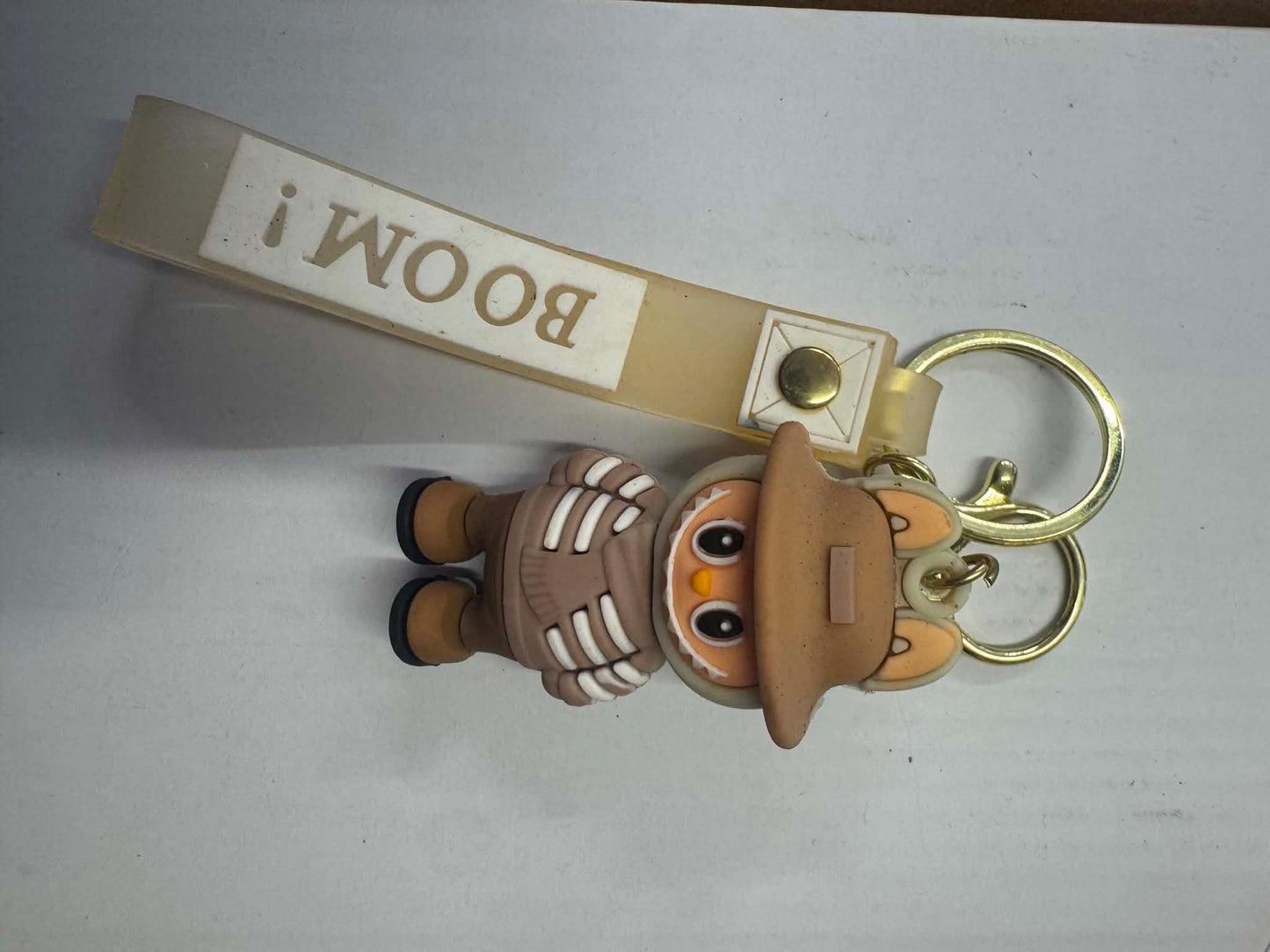 Novelty Character Keyring with Wrist Strap