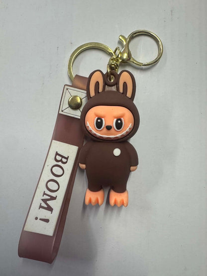 Novelty Character Keyring with Wrist Strap