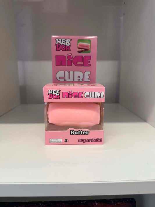 NeeDoh Nice Cube Butter yellow - novelty squishy toys Belfast Northern Ireland