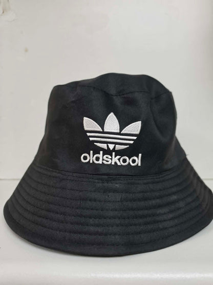 Oldskool Embroidered Bucket Hat black - embroidered bucket hats Belfast NI