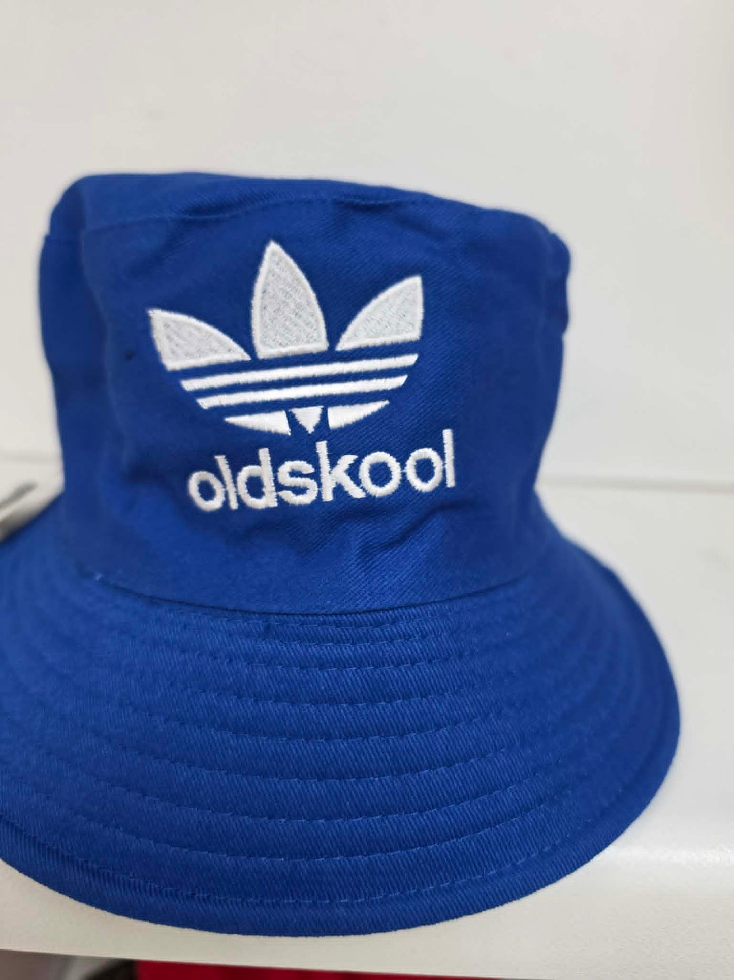 Oldskool Embroidered Bucket Hat royal blue - festival bucket hats Belfast