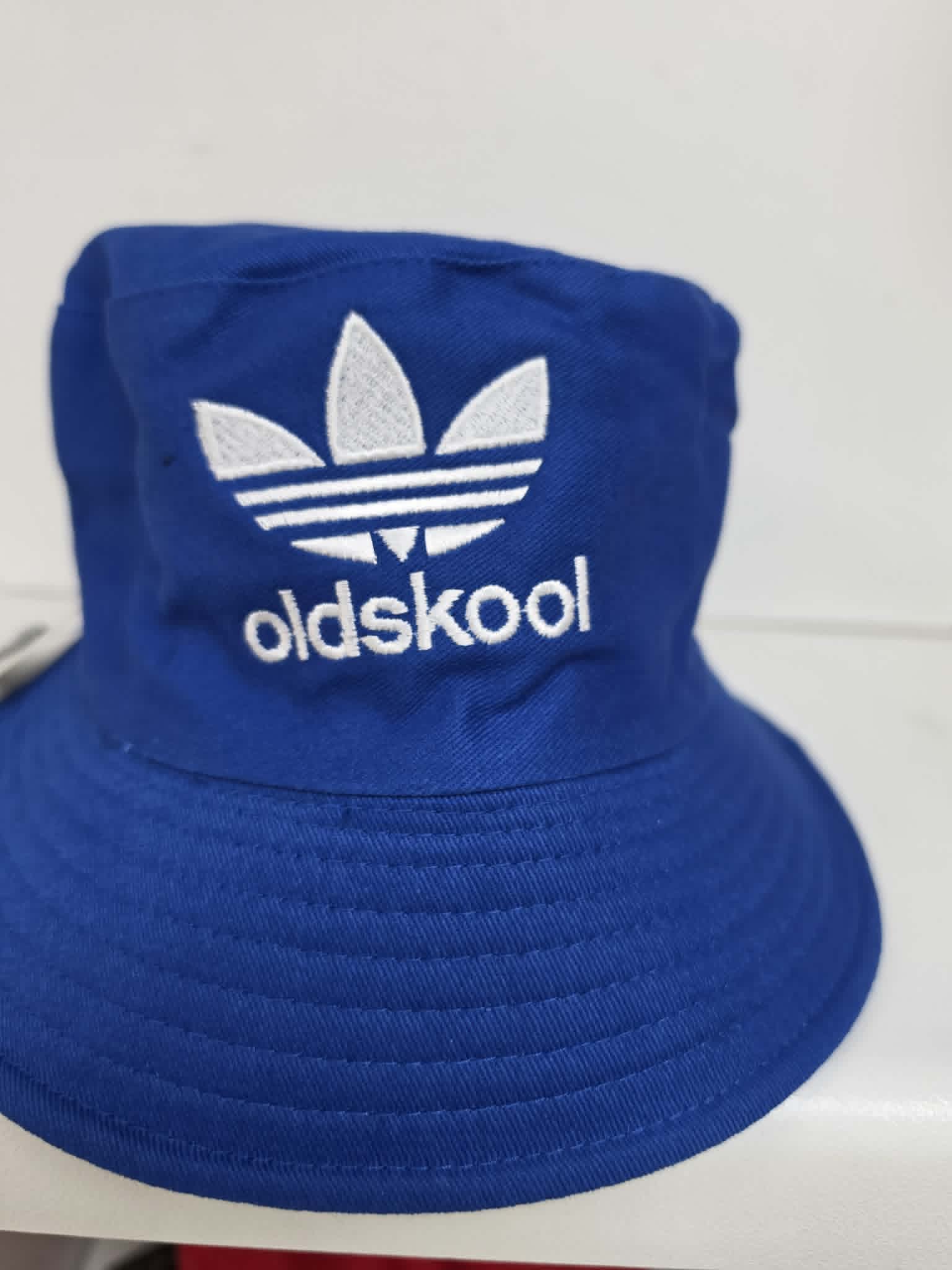 Oldskool Embroidered Bucket Hat royal blue - festival bucket hats Belfast