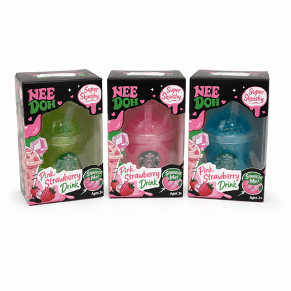 Nee Doh Drink Cup Squishy – Pink, Blue or Green