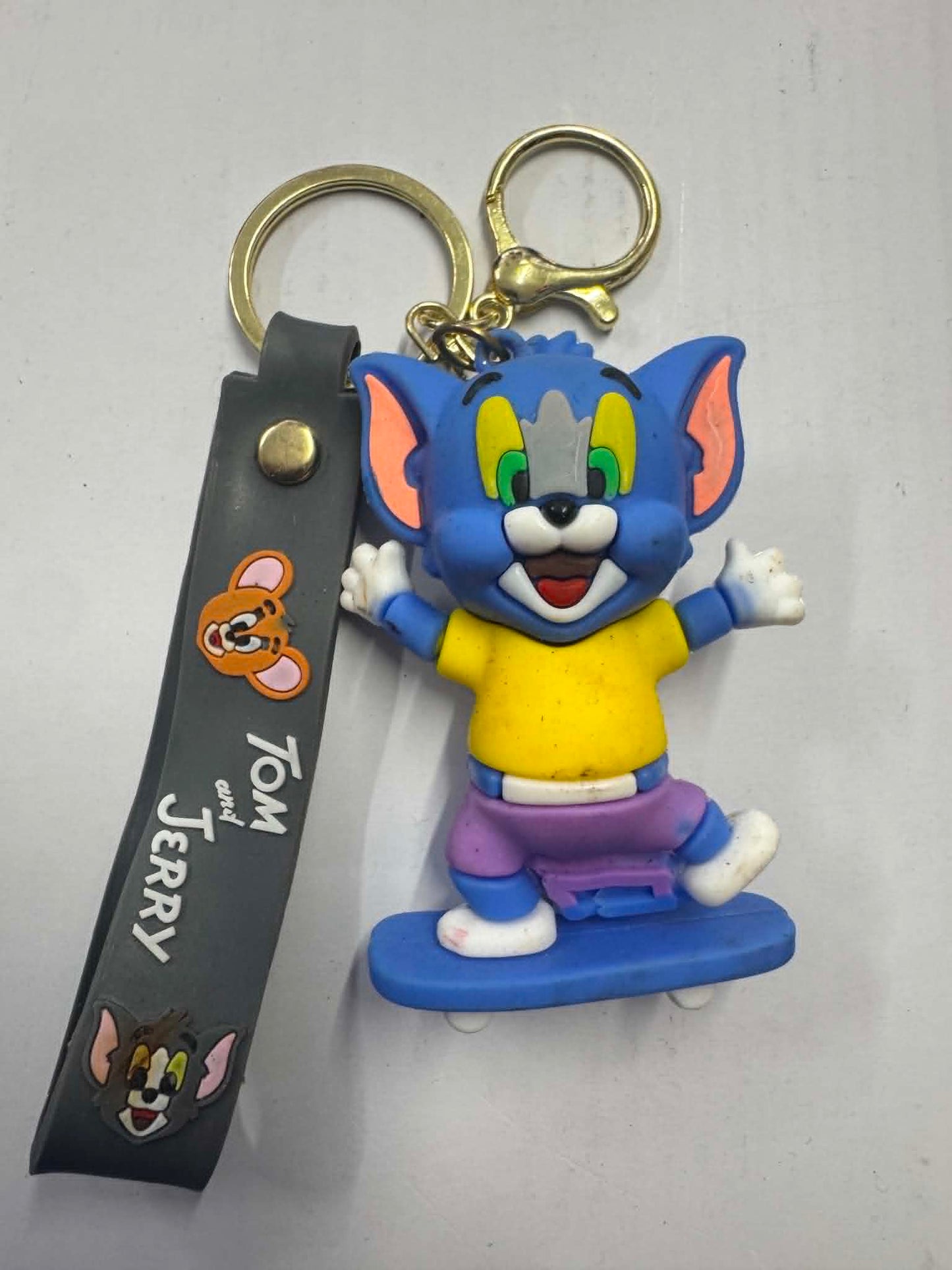 Novelty Character Keyring with Wrist Strap