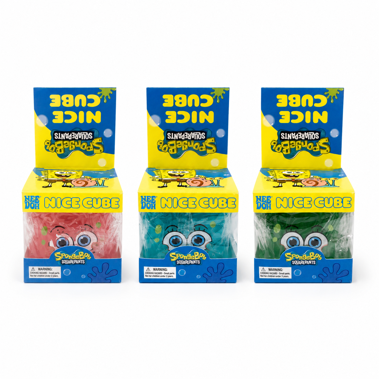 SpongeBob SquarePants Nee Doh Nice Cube – Assorted Colours