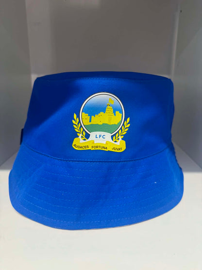 Linfield FC blue bucket hat front view | Belfast football hats NI