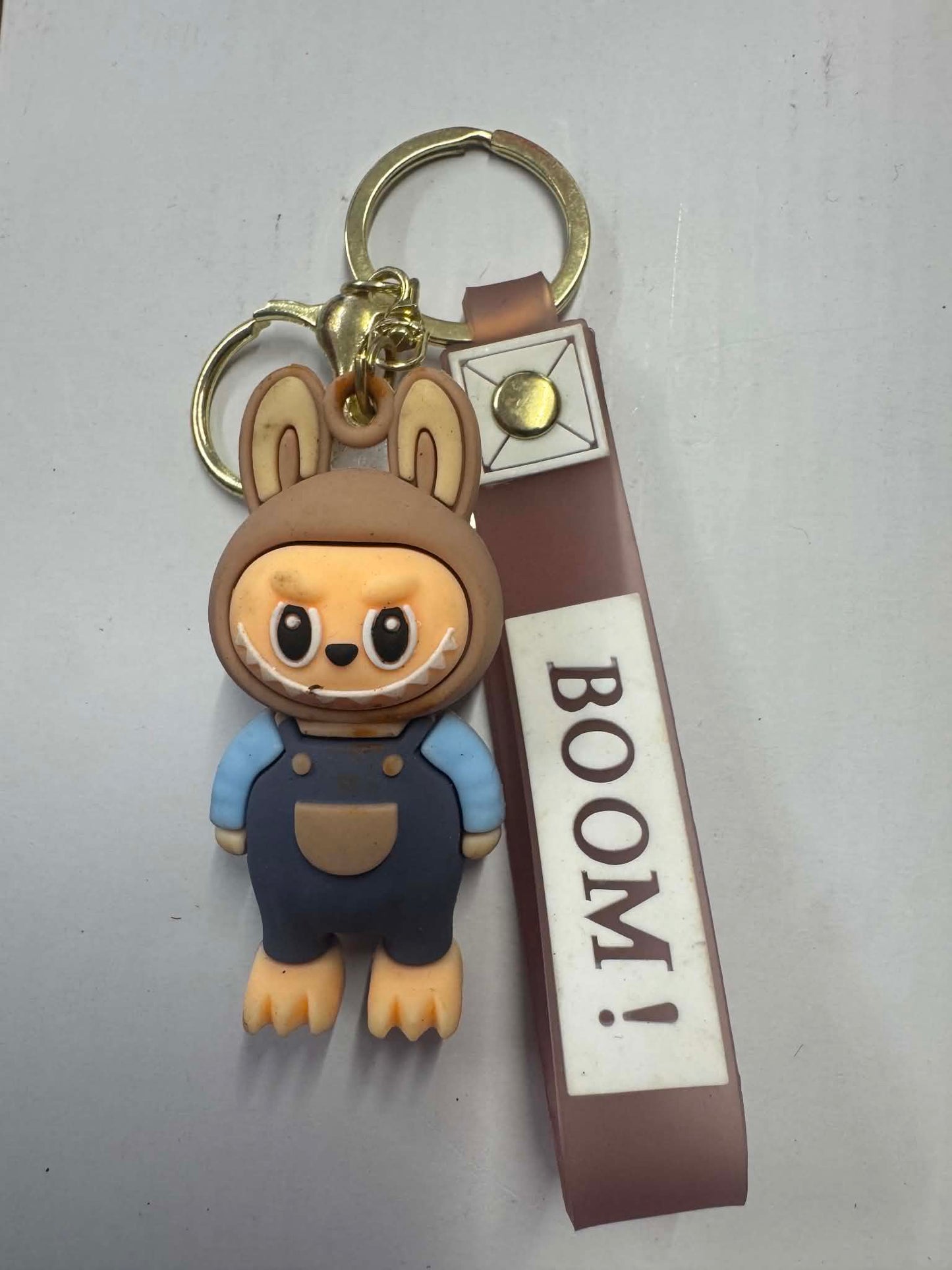 Novelty Character Keyring with Wrist Strap